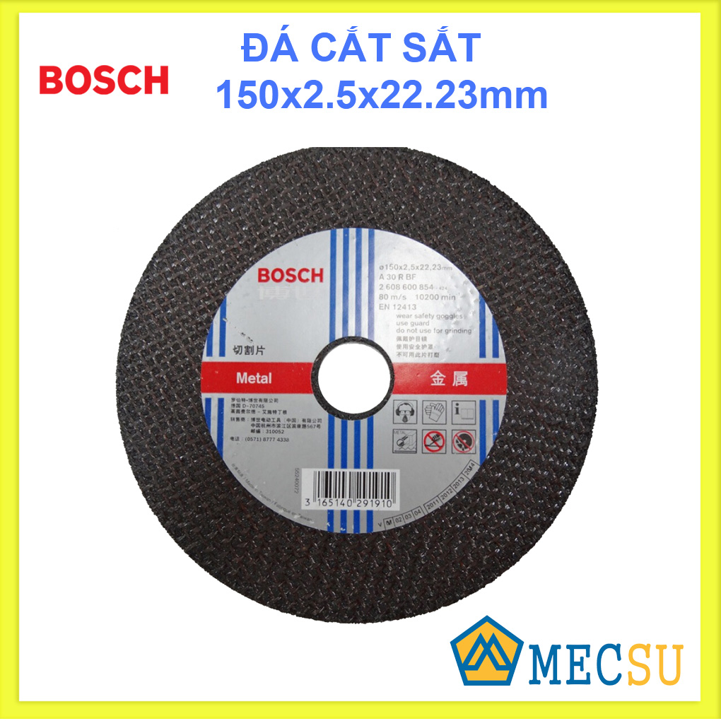 Đá cắt sắt 150x2.8x22.2mm Bosch 2608600854