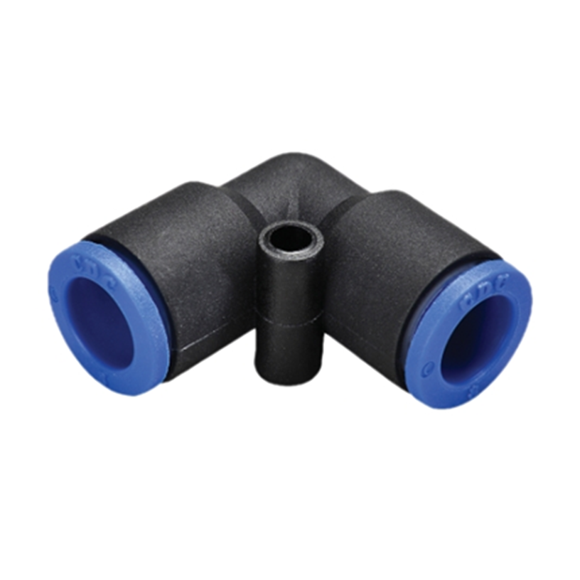 Đầu Nối Nhanh Khí Nén Cong Ø14mm CDC MPUL 14 (Màu Đen)