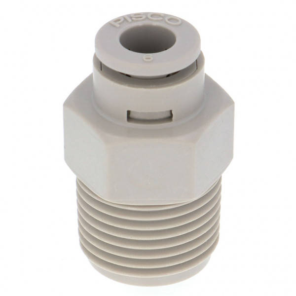 Đầu Nối Nhanh Khí Nén Dạng Thẳng Thân Lục Giác Ren Ngoài Pisco APC6-03-C
