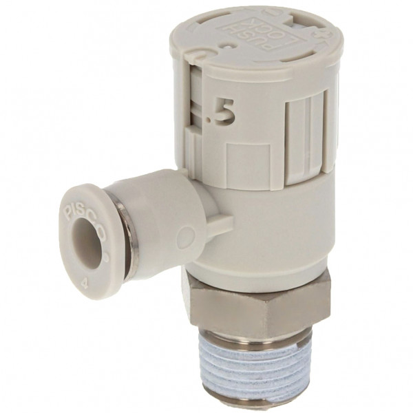 Van Tiết Lưu Khí Nén Loại Khóa Đẩy Có Hiển Thị Chỉ Số Pisco JSGC4-01ALW