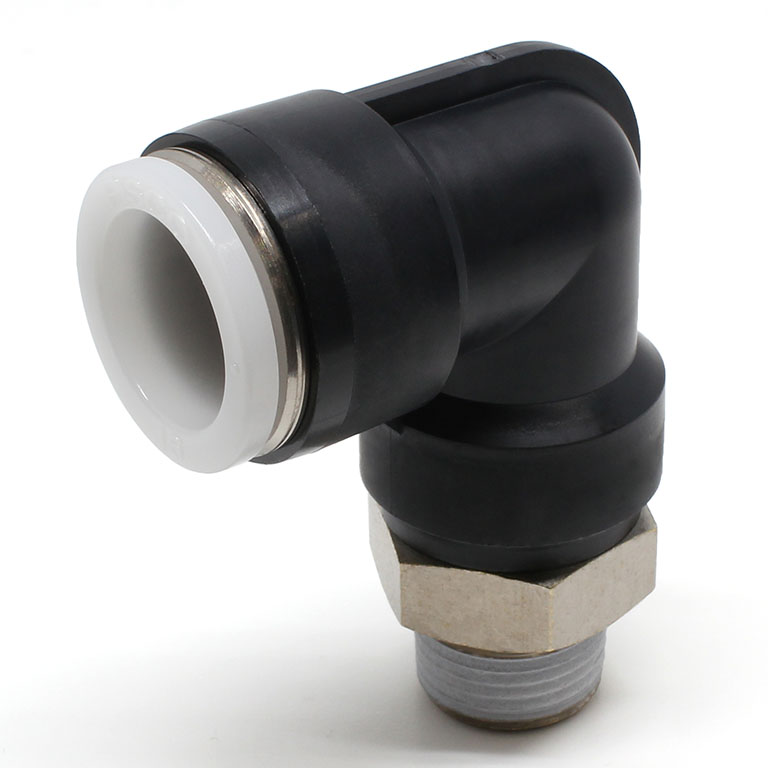 Đầu Nối Nhanh Khí Nén Dạng Cong 90° Ren Ngoài Pisco PL5/8-N3U
