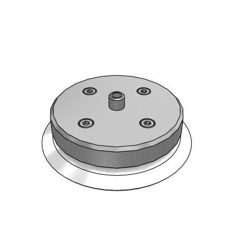 Bộ Nấm Hút Chân Không Có Vít Ren, Silicone, O.D 100 mm, Pisco VP100RS-M10