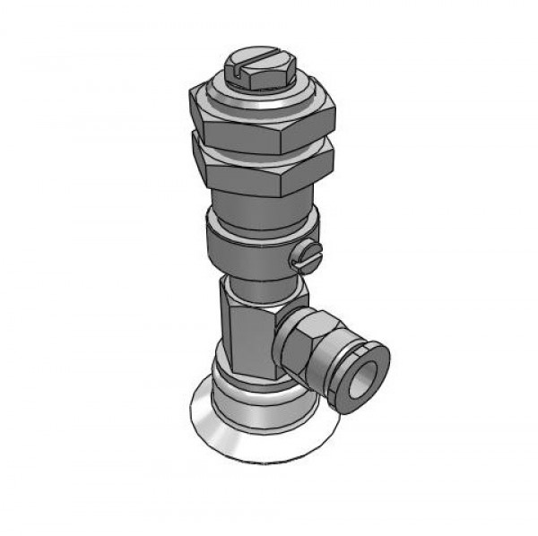 Bộ Nấm Hút Chân Không Và Giá Đỡ, Silicone, O.D 25 mm, Pisco VPD25-6RS-6J