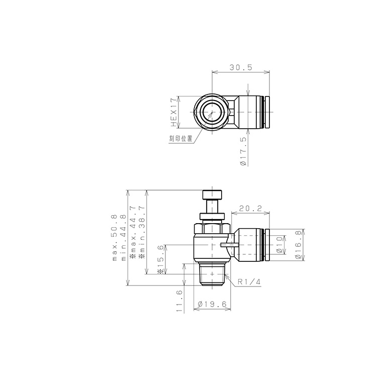 Bản vẽ kỹ thuật Van Tiết Lưu Khí Nén Lưu Lượng Lớn Pisco JSC10-02AH