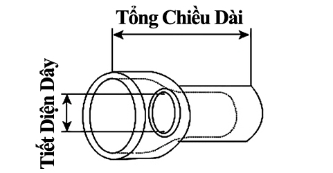 Bản vẽ kỹ thuật Đầu Cosse Chụp Nối Dây 1 mm2 KST CE1