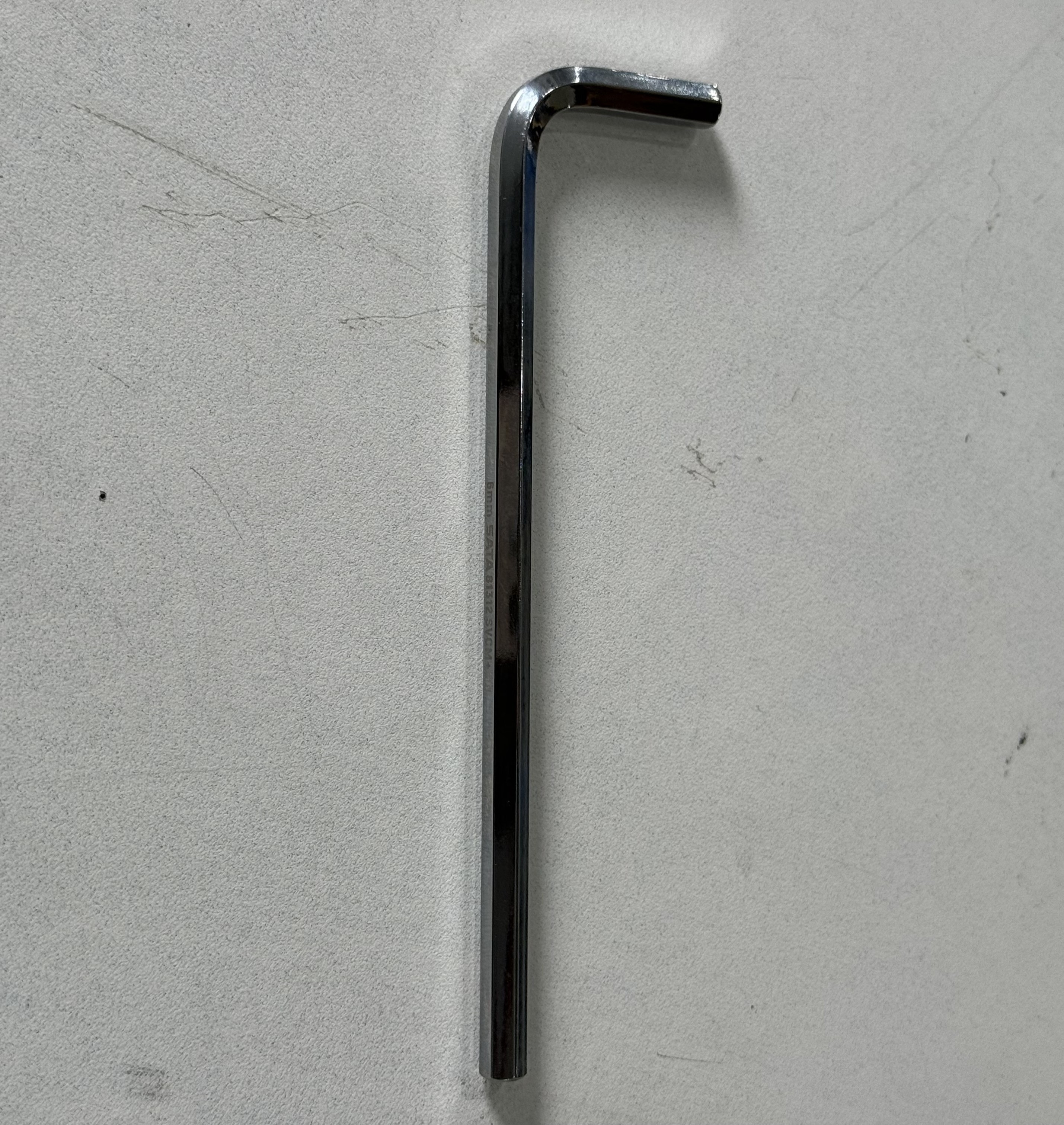 Cây Lục Giác 6 mm Đầu Bằng Chữ L Dài SATA 81312
