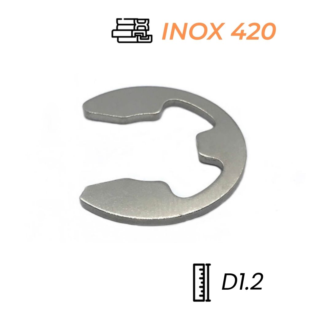 Phe Gài Trục Chữ E Inox 420 D1.2