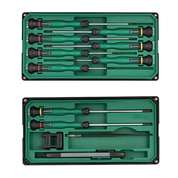 Bộ Dụng Cụ Sửa Chữa Điện Tử 13 Chi Tiết SATA 09319