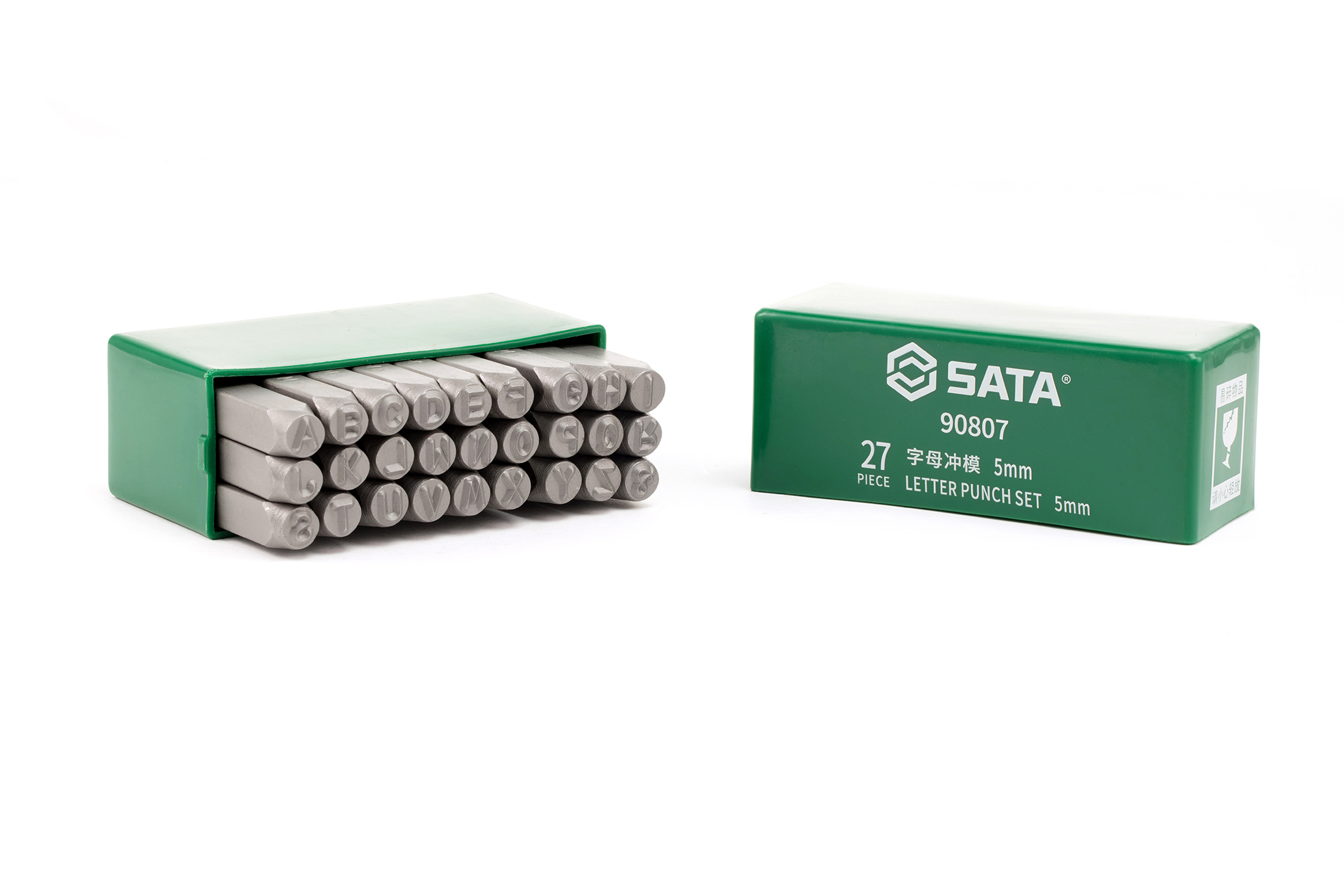 Bộ Đục Đánh Dấu Chữ Cái A-Z (27 Chi Tiết) 3 mm SATA 90805