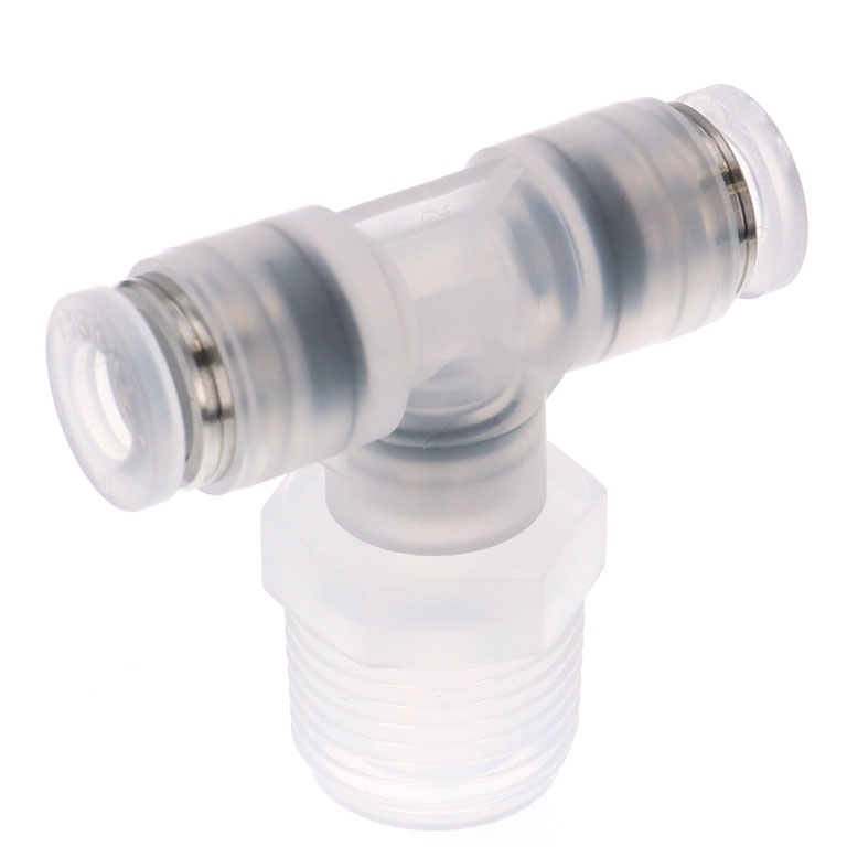 Đầu Nối Nhanh Khí Nén Dạng Chữ T Ren Ngoài Pisco SPPB12-04