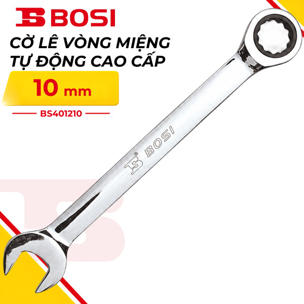 Cờ Lê Vòng Miệng Tự Động Cao Cấp 10 mm Bosi BS401210
