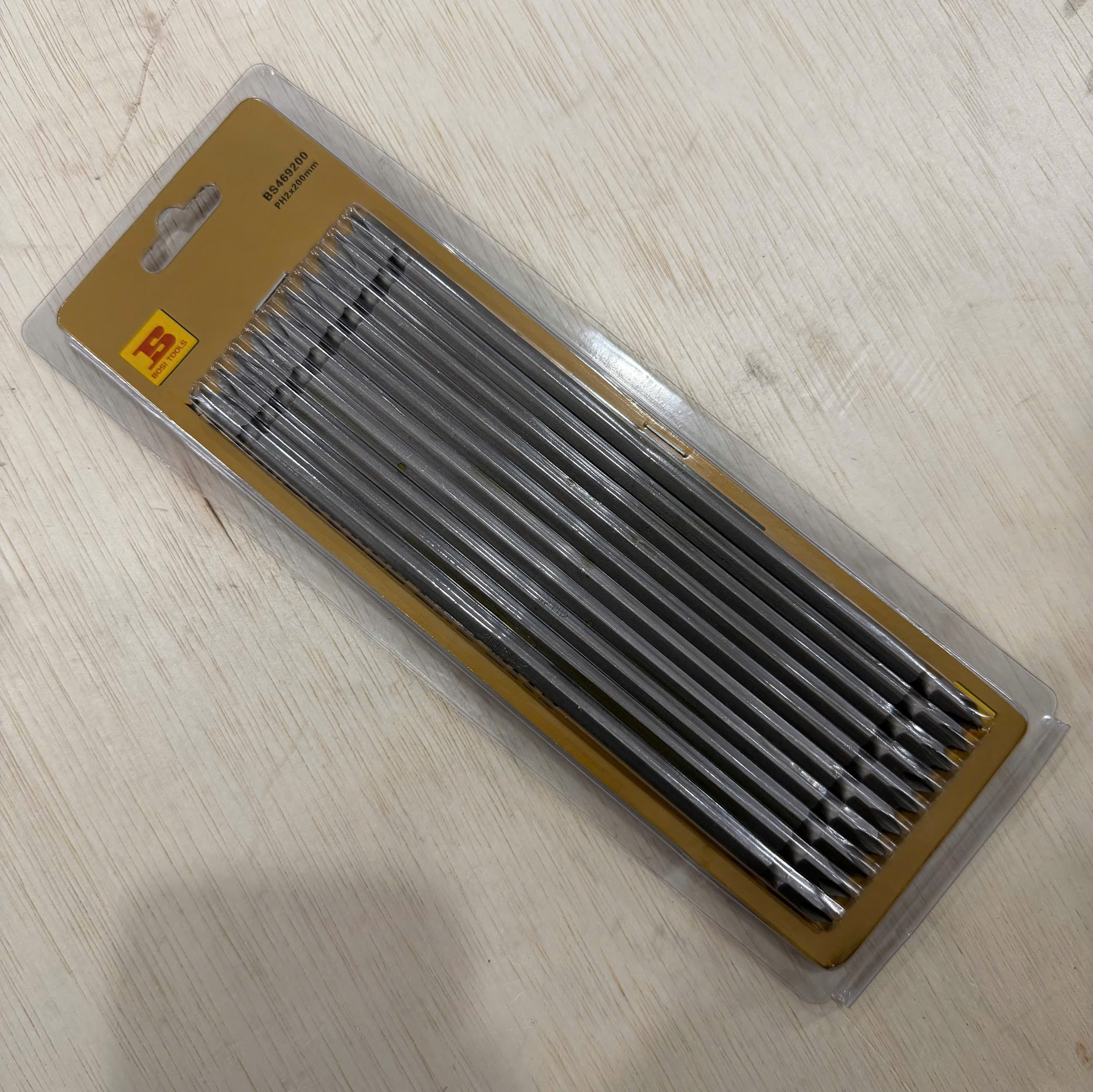 Mũi Vít Hai Đầu Chữ Thập 1/4 Inch PH2x200 mm Bosi BS469200