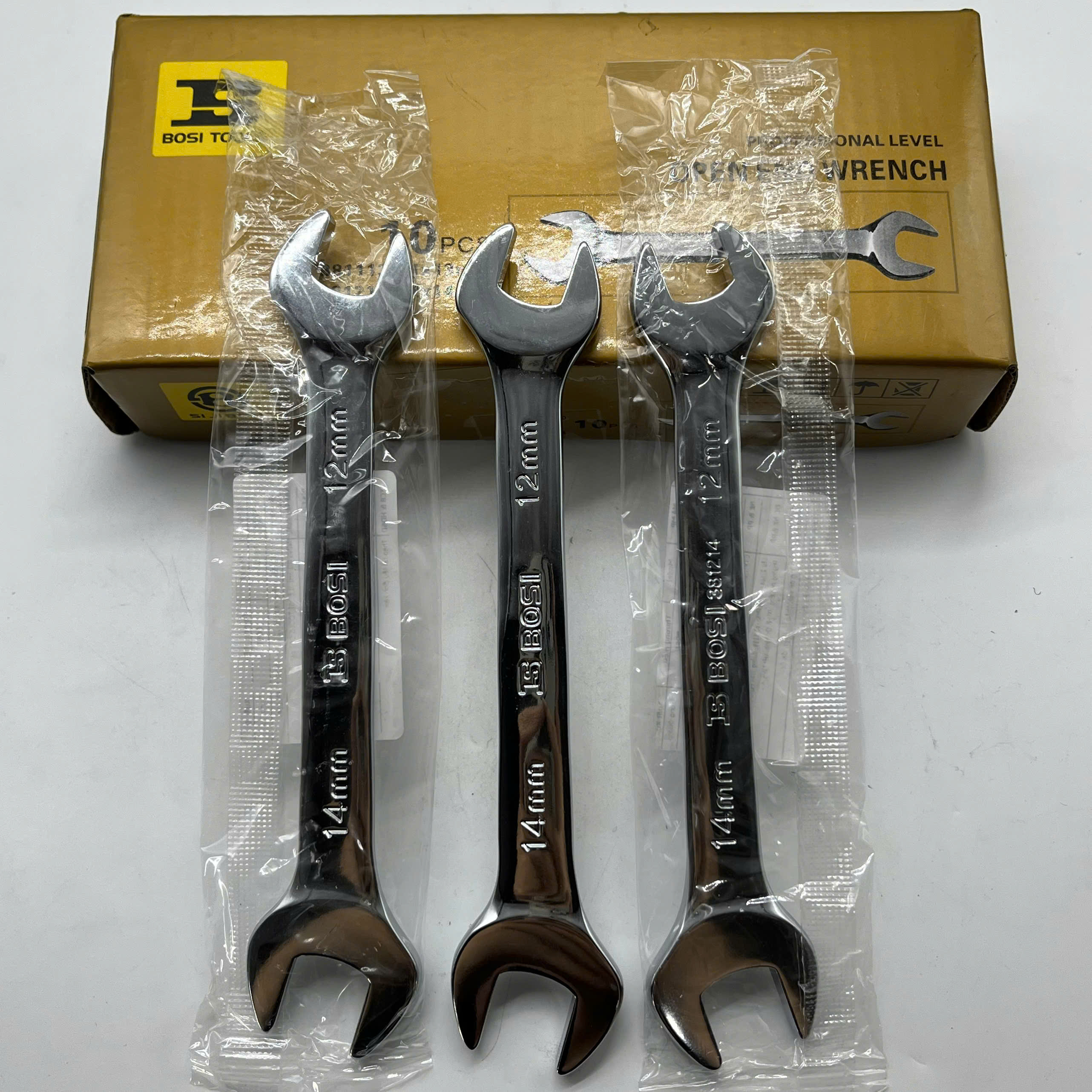 Cờ Lê 2 Đầu Miệng Cao Cấp 12x14 mm Bosi BS381214