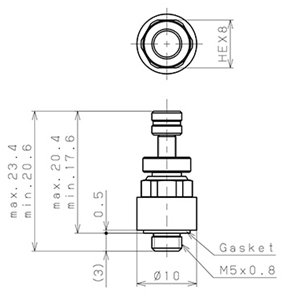 Bản vẽ kỹ thuật Van Tiết Lưu Xả Khí Nén Pisco ETM5