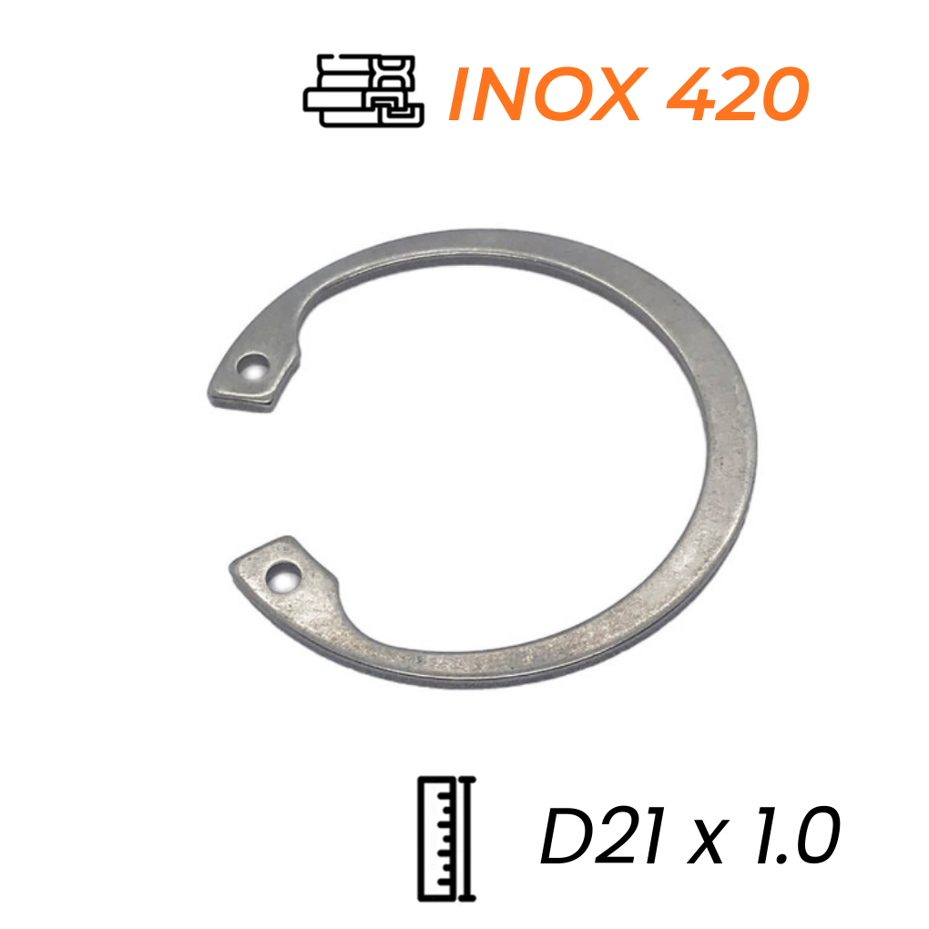 Phe Gài Lỗ Inox 420 DIN472 D21x1.0