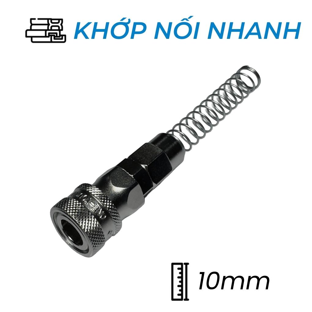 Khớp Nối Nhanh Khí Nén Bi Cái Siết Ống Ø10mm CDC SN 10