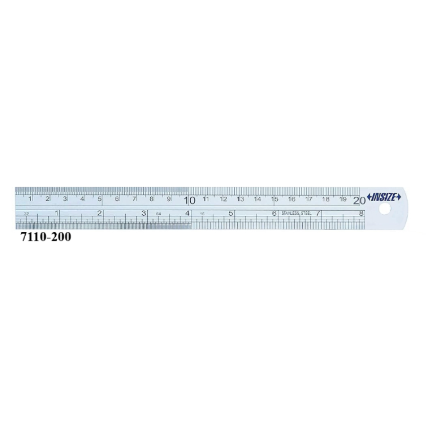 Thước Lá Thẳng 200mm/8inch INSIZE 7110-200