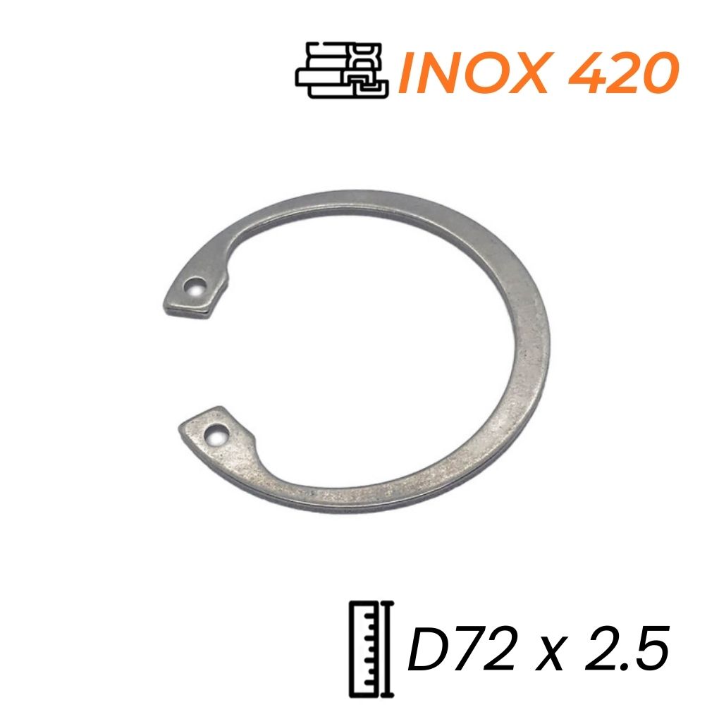 Phe Gài Lỗ Inox 420 DIN472 D72x2.5