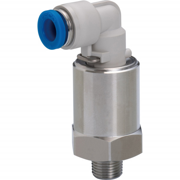 Đầu Nối Nhanh Khí Nén Dạng Cong 90° Ren Ngoài Có Khớp Xoay Pisco RAL4-N1SUS