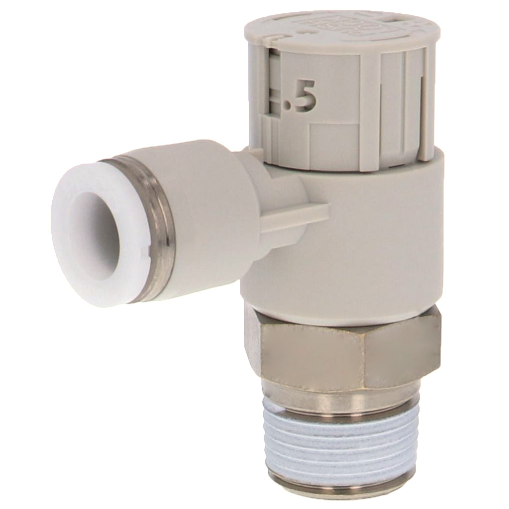 Van Tiết Lưu Khí Nén Loại Khóa Đẩy Có Hiển Thị Chỉ Số Pisco JSGC5/16-03AW