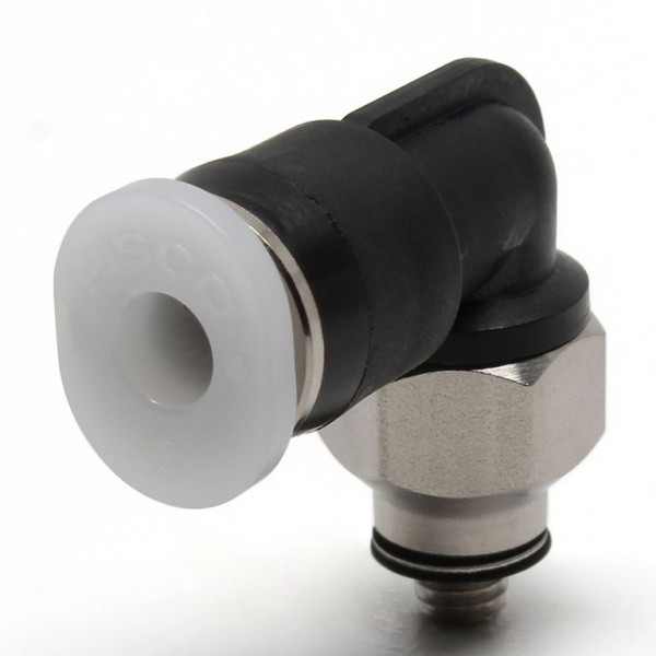 Đầu Nối Nhanh Khí Nén Dạng Cong 90° Ren Ngoài Pisco PL1/8-M3M