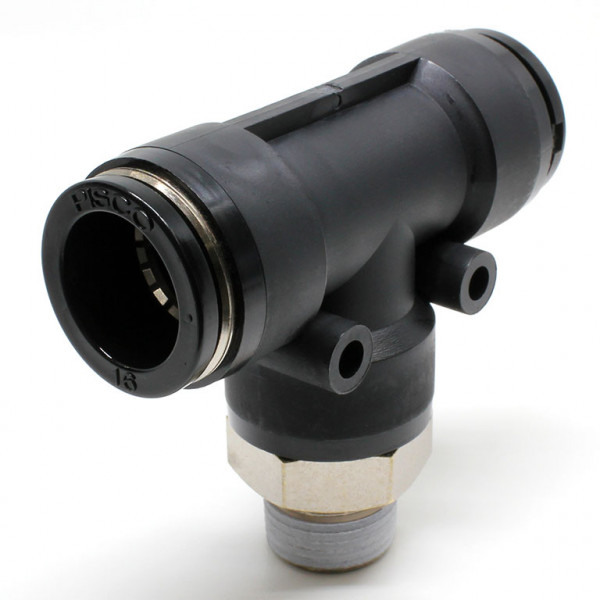 Đầu Nối Nhanh Khí Nén Dạng Chữ T Ren Ngoài Pisco PB16-03W-C