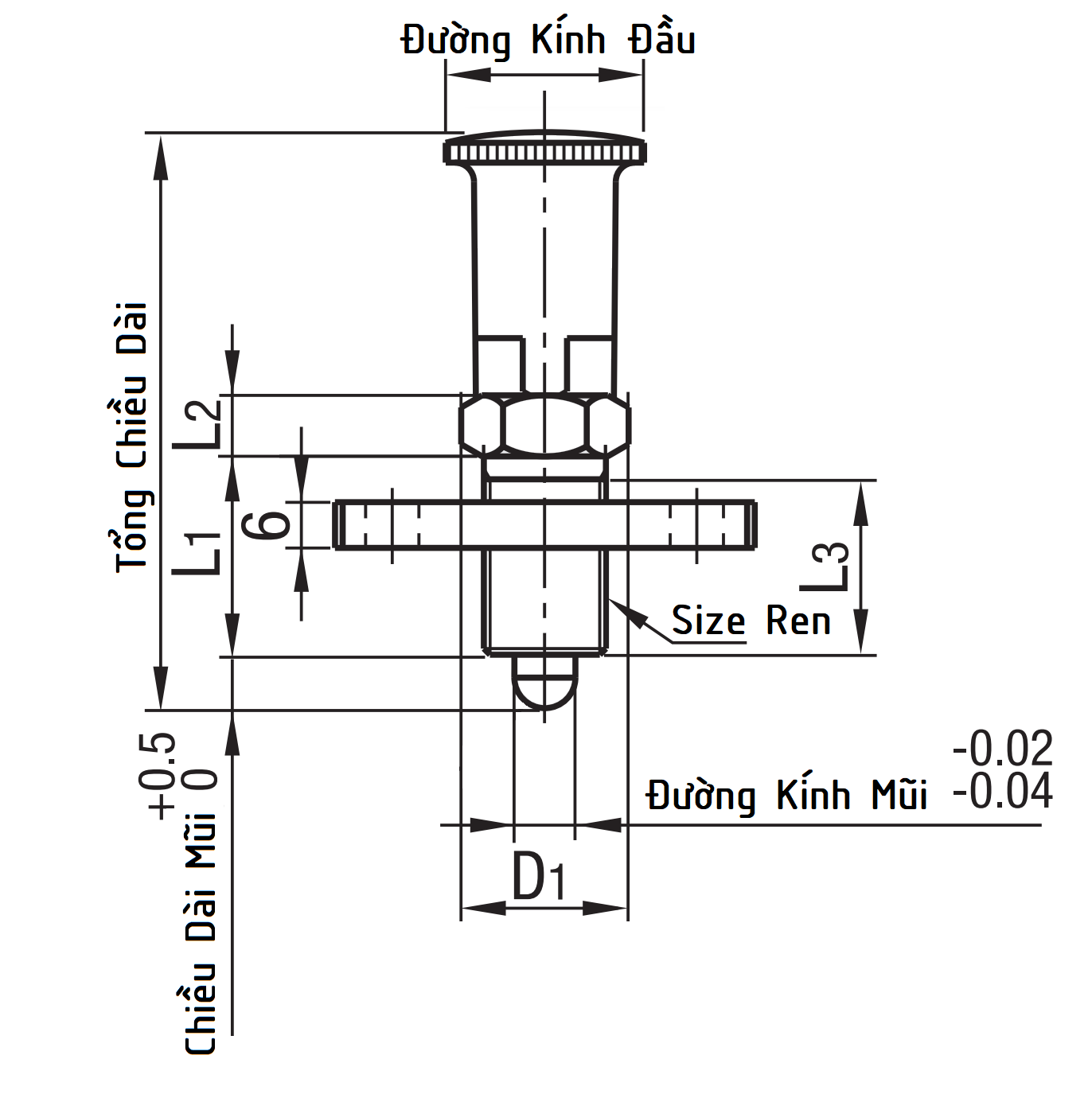 Bản vẽ kỹ thuật Indexing Plungers Flanged Rest Position M12Lx1.5 FPXY12L