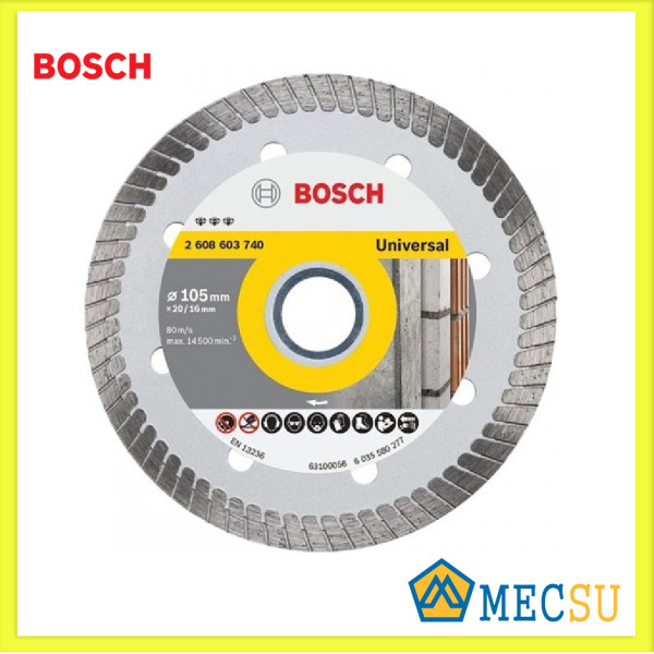 Đĩa Cắt Kim Cương Turbo 105 X 20/16mm Bosch 2608603740