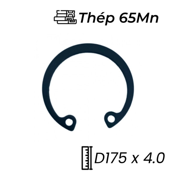 Phe Gài Lỗ Thép 65Mn DIN472 D175x4.0