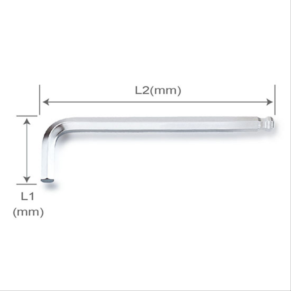 Cây Vặn Lục Giác Đầu Bi Dài 3mm Toptul AGBL0310