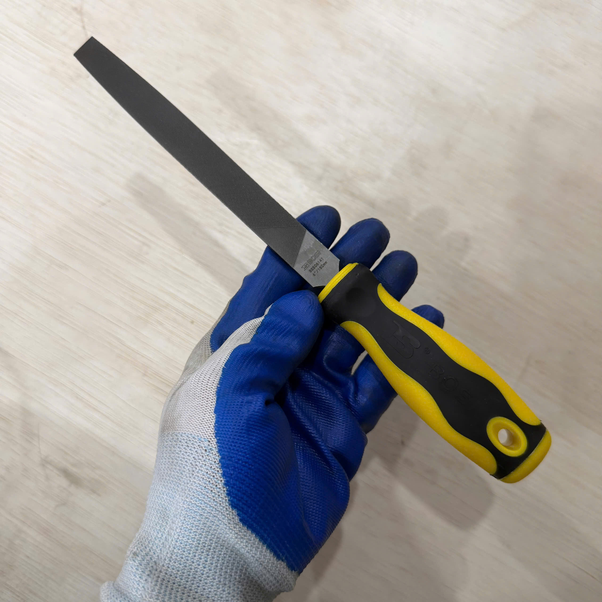 Dũa Mài Mặt Phẳng 6 Inch Răng Trung Bình Bosi BS506141