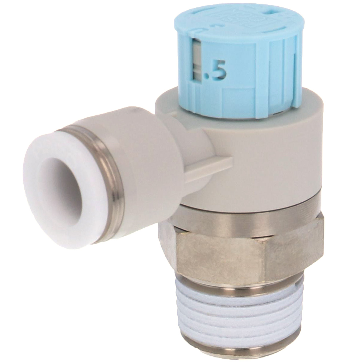 Van Tiết Lưu Khí Nén Loại Khóa Đẩy Có Hiển Thị Chỉ Số Pisco JSGC3/8-04BLW