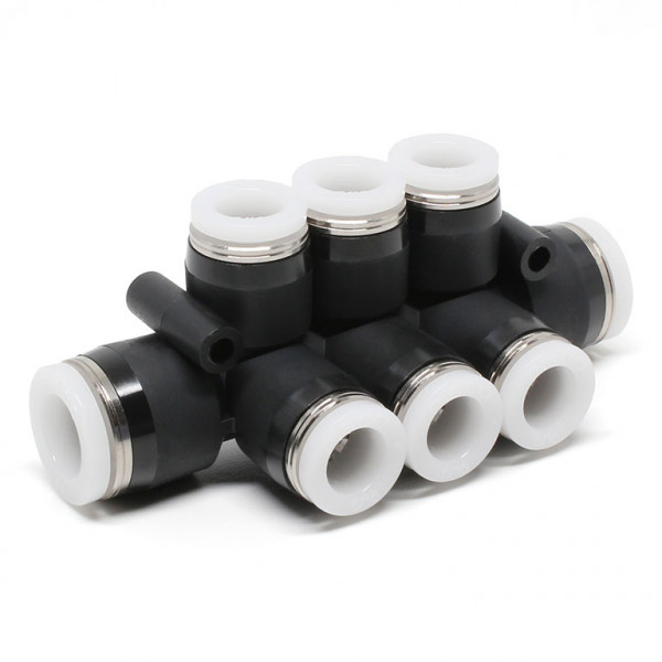 Đầu Nối Nhanh Khí Nén Chữ T 8 Ngã Dạng Nối Giảm Pisco PKVG3/8-5/16-C