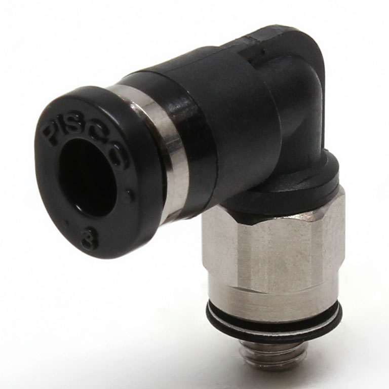 Đầu Nối Nhanh Khí Nén Dạng Cong 90° Ren Ngoài Pisco PL3-M3M