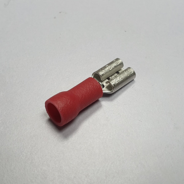Đầu Cosse Ghim Cái Cách Điện 0.5-1.5 mm2 KST Màu Đỏ FDV1-187(5)