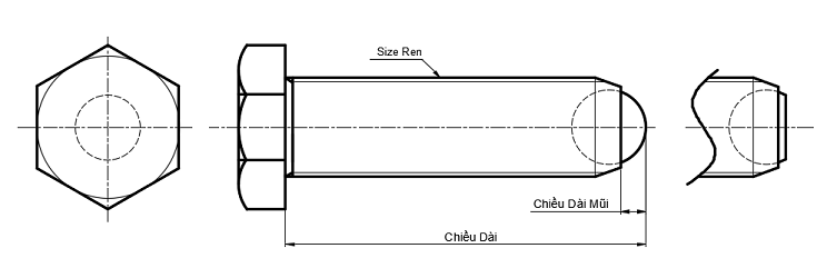 Bản vẽ kỹ thuật Clamping Screw BRASS12-60