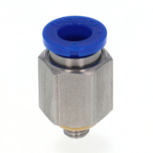 Đầu Nối Nhanh Khí Nén Dạng Thẳng Thân Lục Giác Ren Ngoài Pisco SPC6-M5-UC