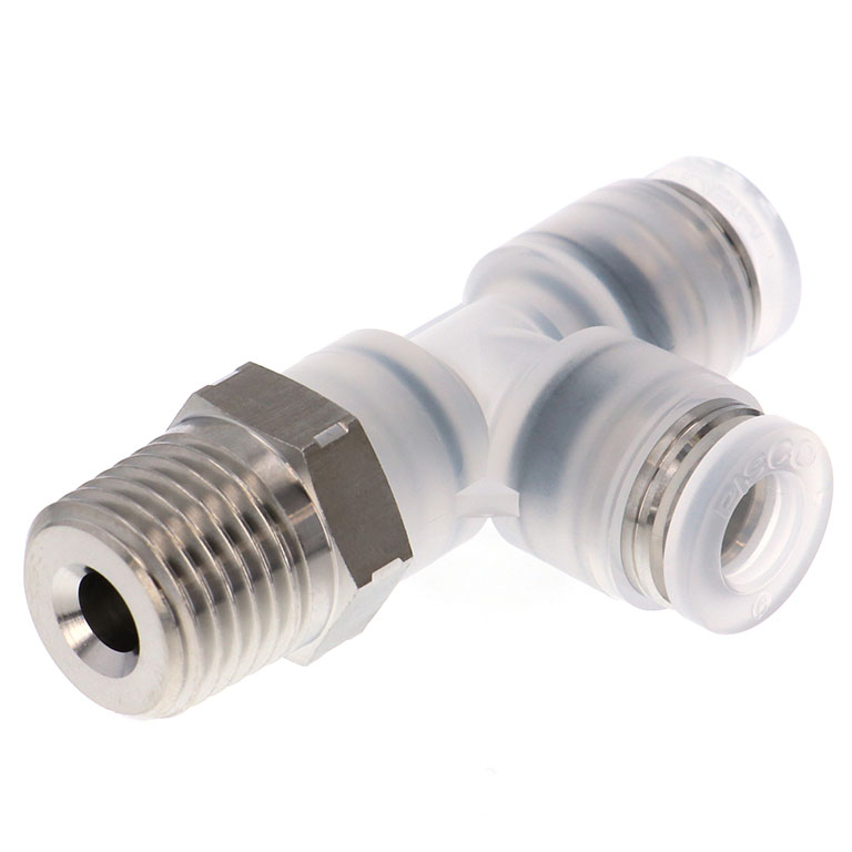 Đầu Nối Nhanh Khí Nén Dạng Chữ T Ren Ngoài Pisco SPPD12-03SP