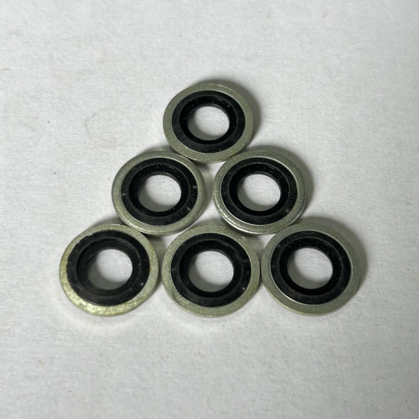 Lông Đền Dầu (Bonded Seal) Cao Su NBR D8 (ID8.7xOD13x1.0)