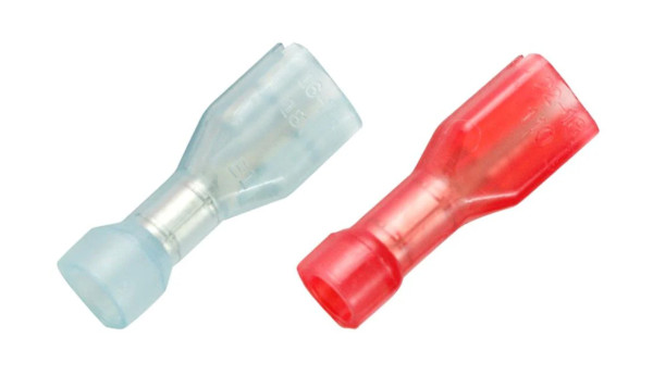 Đầu Cosse Ghim Cái Cách Điện Nylon Màu Đỏ KST 1 mm2 FDFNY1-187(5)A