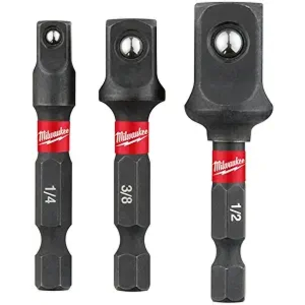 Bộ 3 Đầu Chuyển Lục Giác 1/2" 1/4" 3/8" Milwaukee 48-32-5033