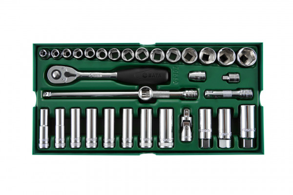 Bộ Đầu Tuýp 33 Chi Tiết 3/8" SATA 09902