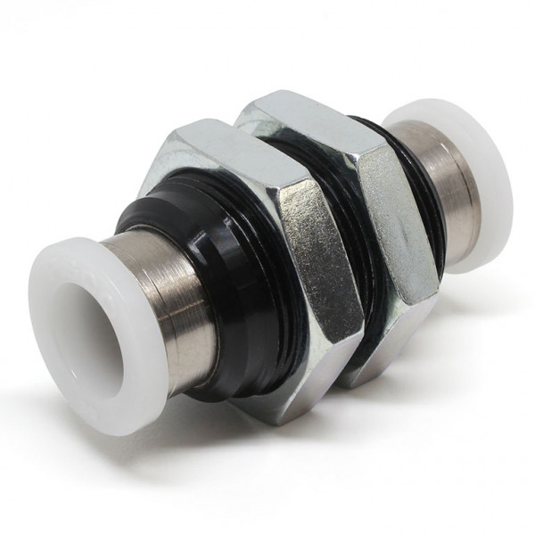 Đầu Nối Nhanh Khí Nén Dạng Thẳng Ren Ngoài Lắp Kẹp Vách Pisco PM3/8U