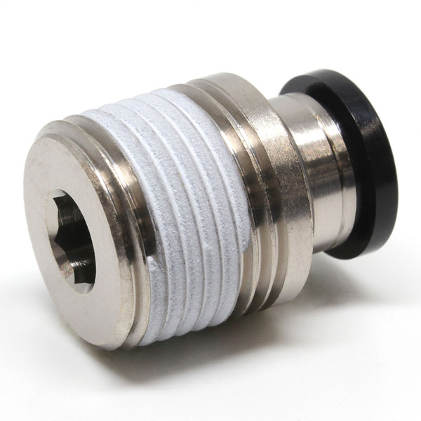 Đầu Nối Nhanh Khí Nén Thẳng Phi 8mm Ren Ngoài R3/8 Pisco POC8-03
