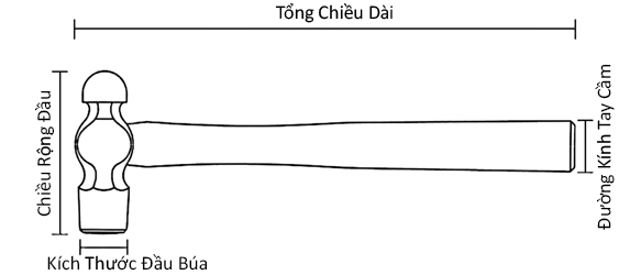 Bản vẽ kỹ thuật Búa Đa Năng Đầu Dời Anex No.9013