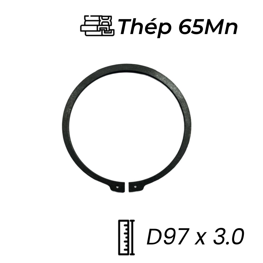 Phe Gài Trục Thép 65Mn DIN471 D97x3.0