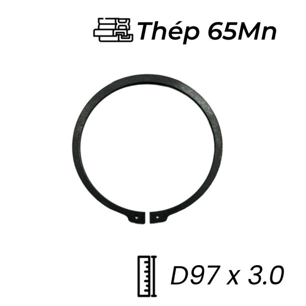 Phe Gài Trục Thép 65Mn DIN471 D97x3.0