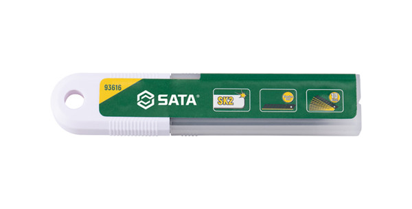 Bộ 10 Lưỡi Dao Rọc Giấy Titan Vàng 8 Răng 18×100 mm SATA 93616