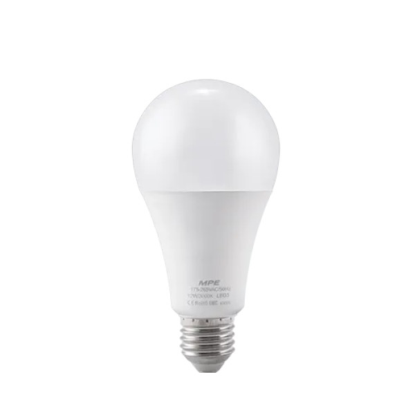 Led Bulb Chống Ẩm 12W Ánh Sáng Vàng MPE LBD3-12V