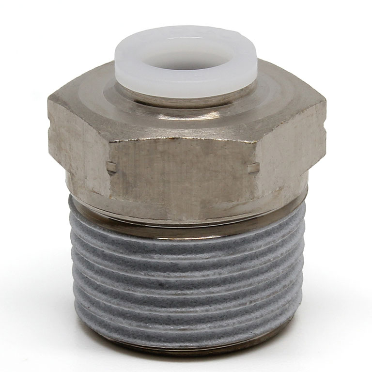 Đầu Nối Nhanh Khí Nén Dạng Thẳng Thân Lục Giác Ren Ngoài Pisco PC1/4-N3MU